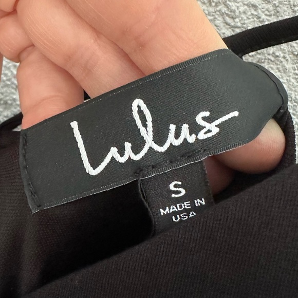 Lulu’s So Good Sleeveless Cutout Bodycon Dress Mini Black Size Small - Picture 9 of 9